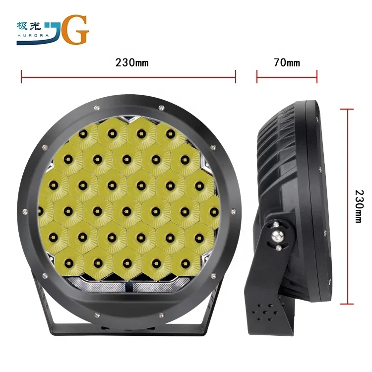 

165W 9" 24V Aurora Round Car Accessories Offroad Lights Off road Parts Driving Light With DRL ARB Luces LED for Trucks