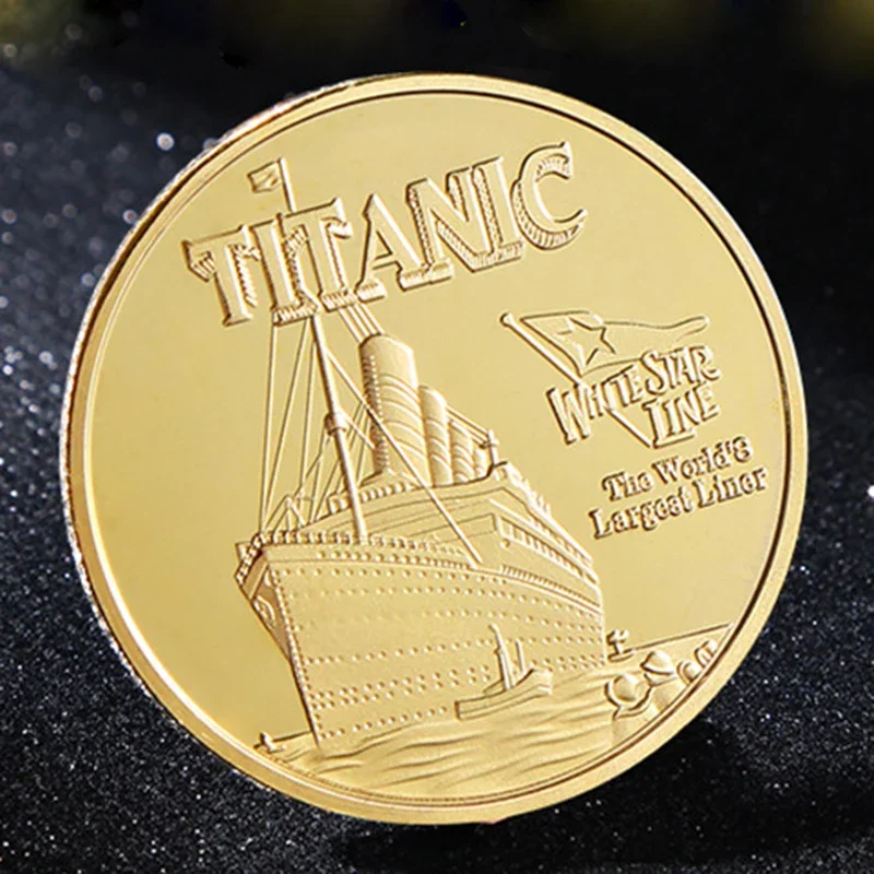 Collection Coins, Titanic Souvenirs Coin Ship Love Commemorative Coins