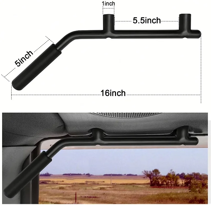 New High Quality 4x4 Accessories 2/4 Door Front and Rear Steel Grab Handle for Jeep Wrangler JK 2007-2017 - view 5