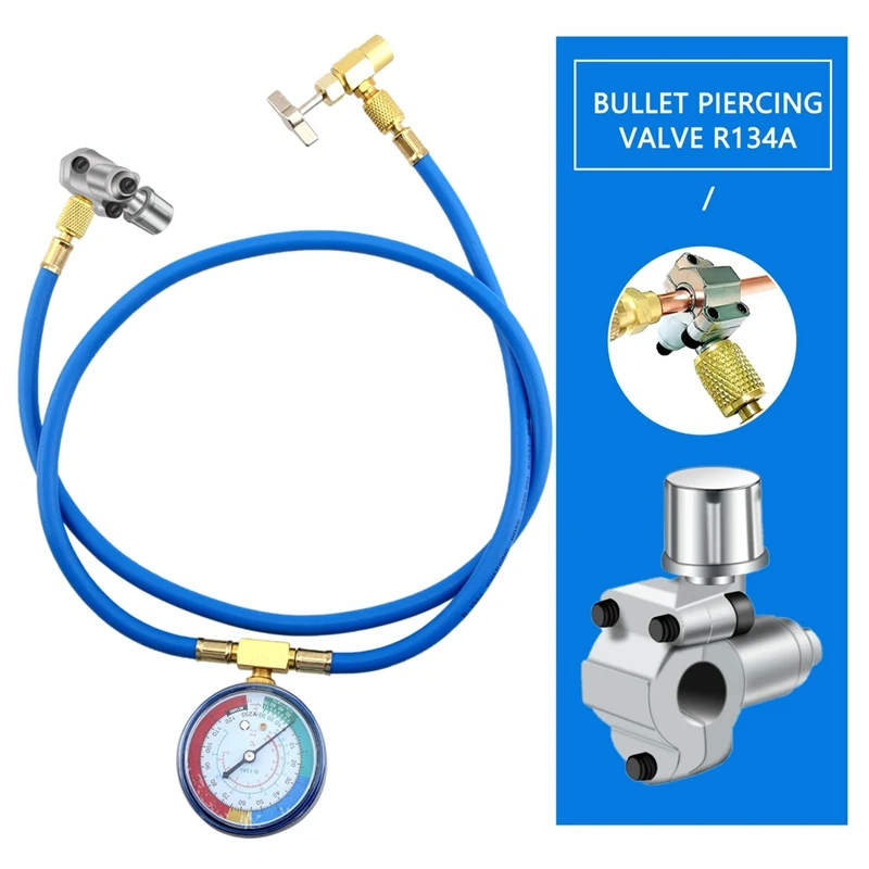 BPV-31 Bullet Piercing Tap Valve Kits Adjustable For Air Conditioners HVAC 1/4 Inch,5/16 Inch,3/8 Inch Tubing