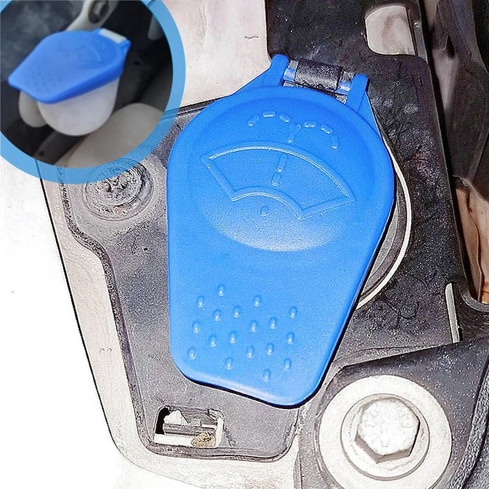 1Pc Car Windshield Washer Fluid Reservoir Tank Bottle Cap Lid Wear Parts for Ford Focus C-Max Kuga Mondeo 4 S-Max Galaxy WA6