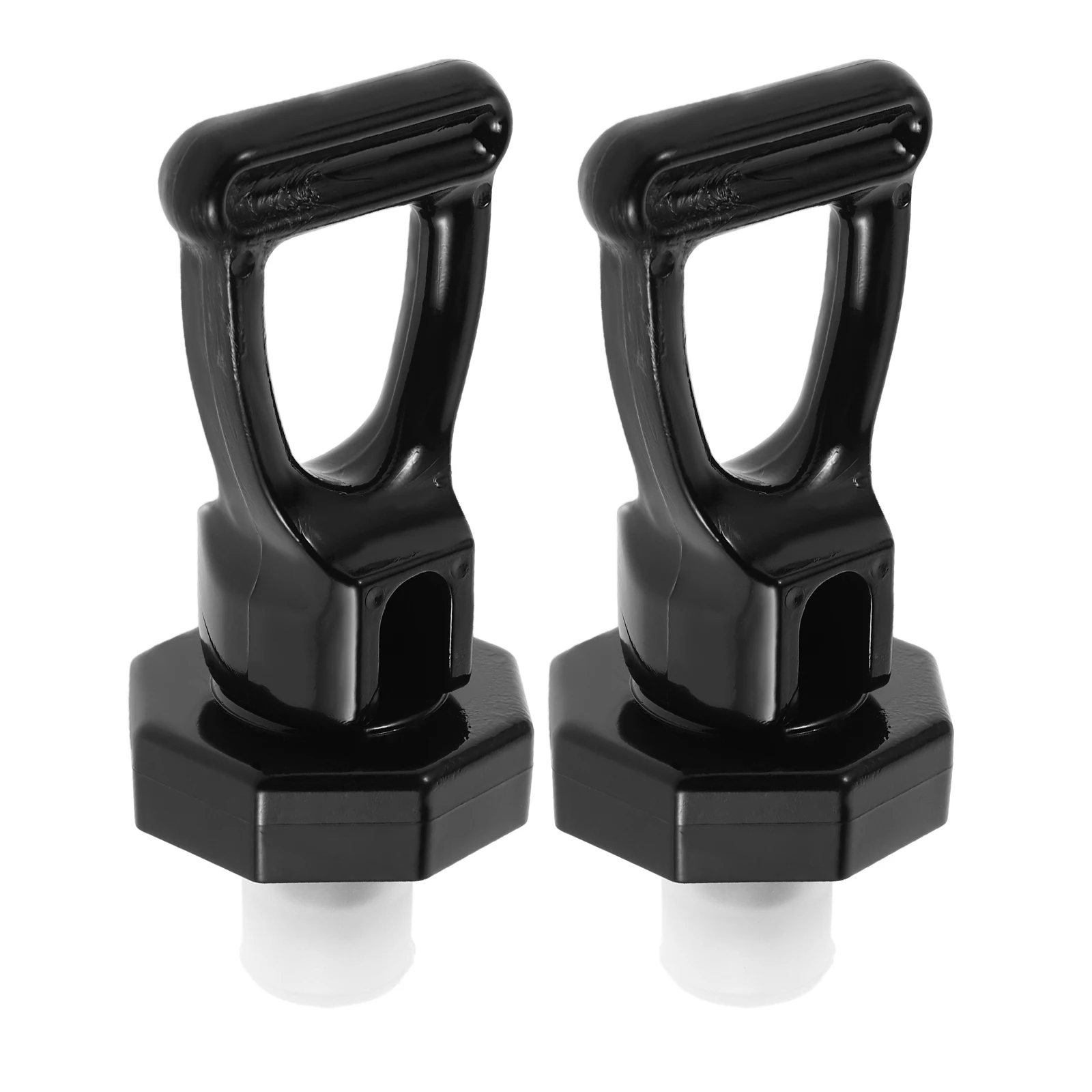 

2pcs Milk Tea Bucket Faucet Handle Black Replacement for Water Dispenser Spigot Easy Install Beverage Cooler Jug Tap