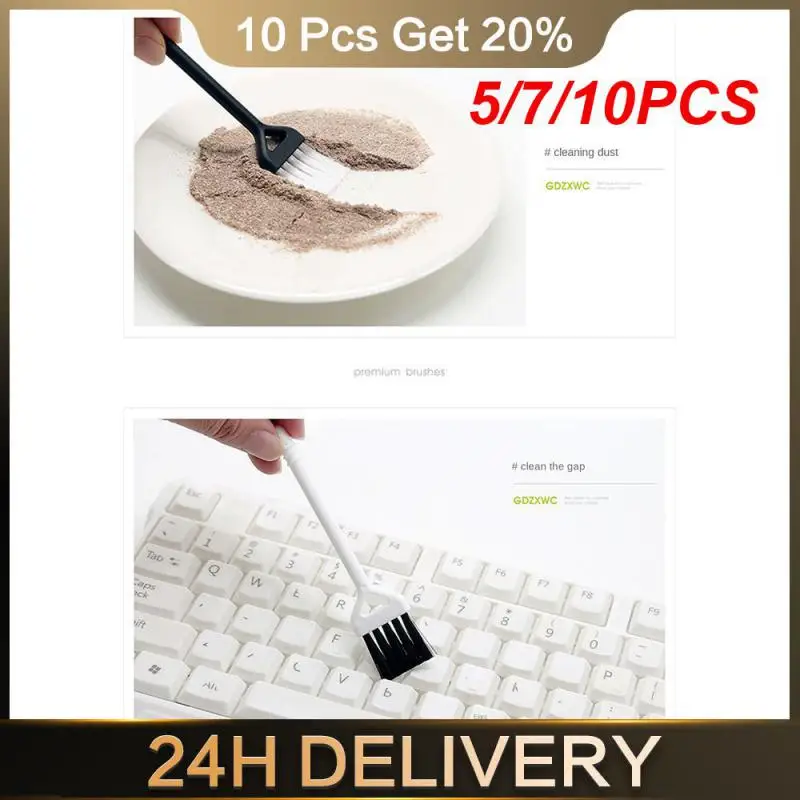 

5/7/10PCS Gap Cleaning Brush Abrasion Resistance Minimal Design Razor Brush Ditch Dust Removal Brush Cleaning The Keyboard