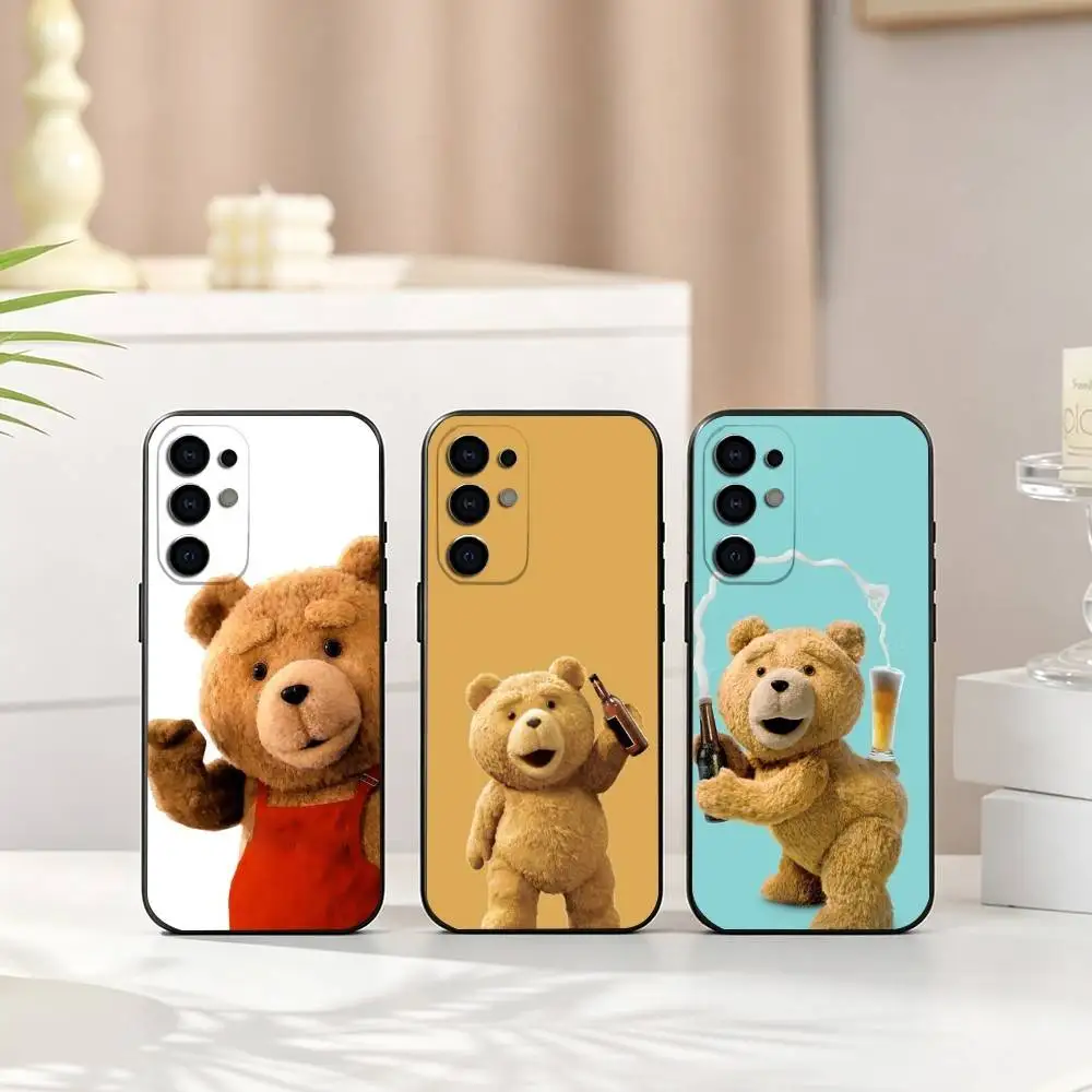 Cute Teddy Bear Movie Ted  Phone Case For Samsung S25,S24,S21,S22,S23,S30,Ultra,S20,Plus,Fe,Lite,Note,10,Black Cover