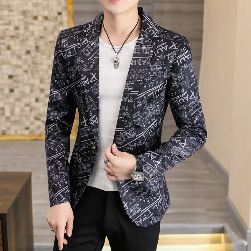 

Autumn New Men's Fashion Handsome All Fashion Business Small Suit Korean Version Slim All Match Blazer Masculino Slim Fit