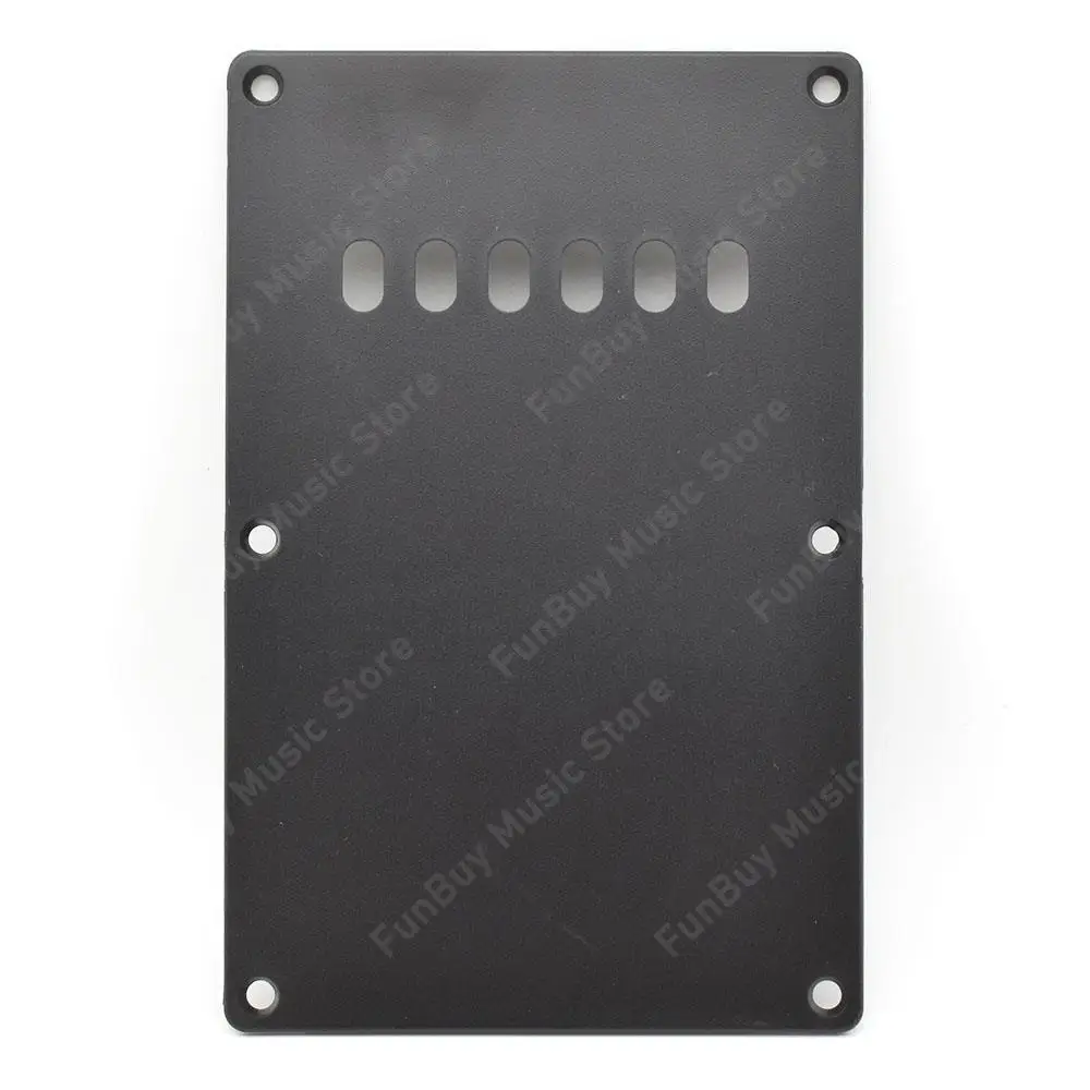 1Pcs ABS 6 Holes Guitar Tremolo Cavity Cover Back Plate Standard Guitar Replacement for ST Electric Guitar Black White