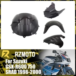 Motorcycle Accessories Windshield For SUZUKI GSXR600 GSXR750 SRAD 1996-2000 Front Double Bubble Wind Deflector Windscreen Black