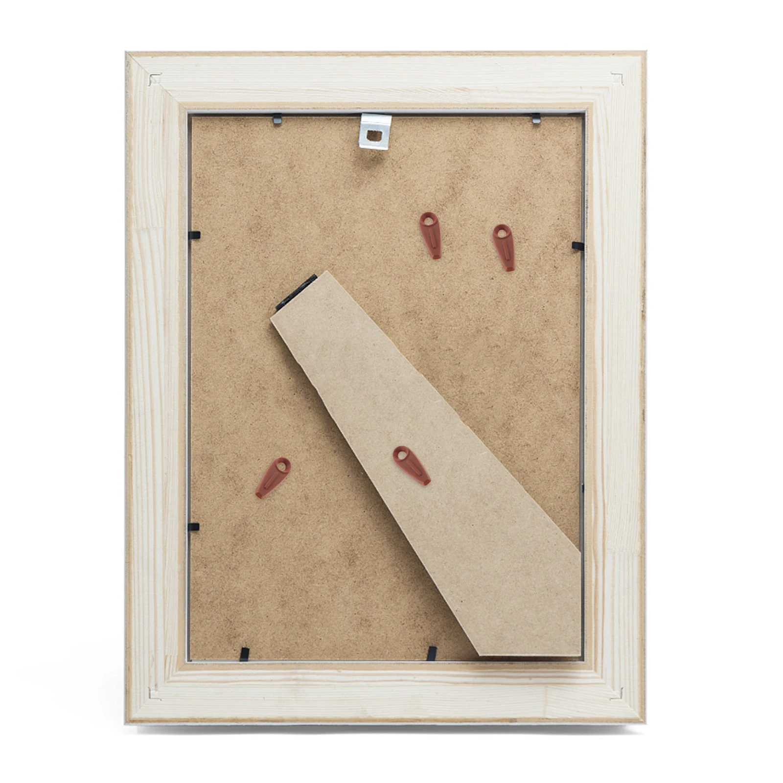 200pcs Picture Frame Backing Clips Durable Plastic Photo Frame Hardware Buckles Brown Easy Install Screws Included For Framing