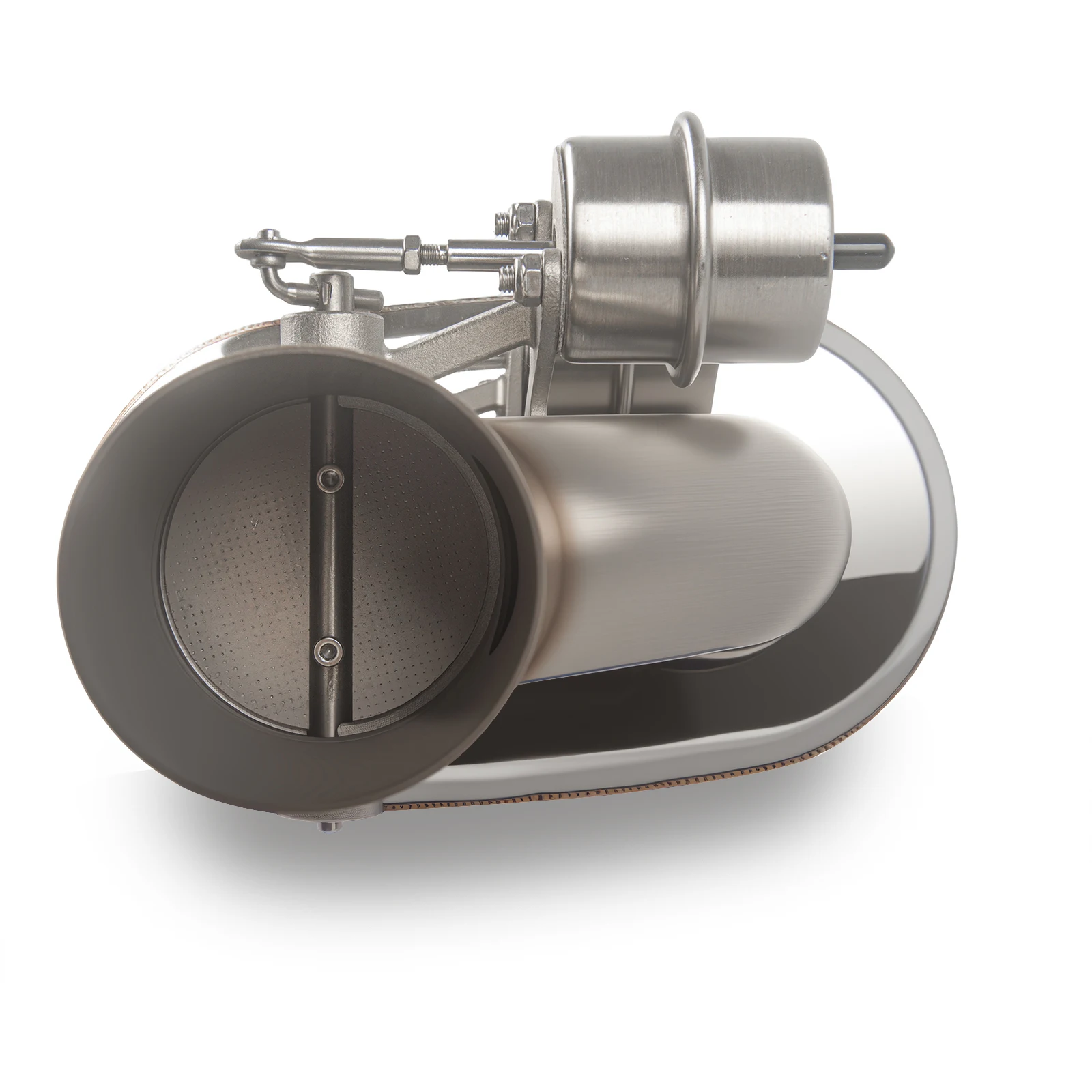 2/2.5/3 بوصة كاتم صوت العادم العالمي من الفولاذ المقاوم للصدأ مدخل واحد منفذ واحد كاتم صوت مفرغ مضخة انقطاع صمام التحكم مجموعات #6