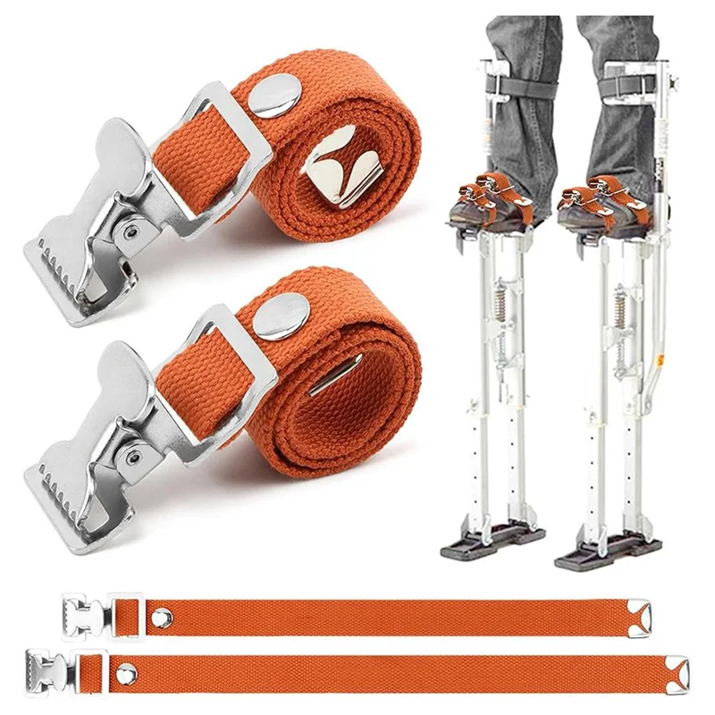 Abrap correias de inclinação para drywall, correias ajustáveis para pernas, kit de correias para pés de drywall, correias de retenção de perna de nylon, peça de substituição para inclinação