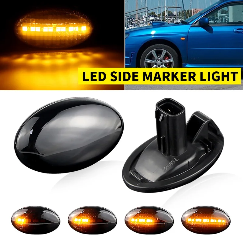 2Pcs Dynamic LED Side indicator Repeaters lights 84401SA001 For Subaru Impreza GD GG 01-07 Forester SG 04-06 Legacy BE BH 00-03