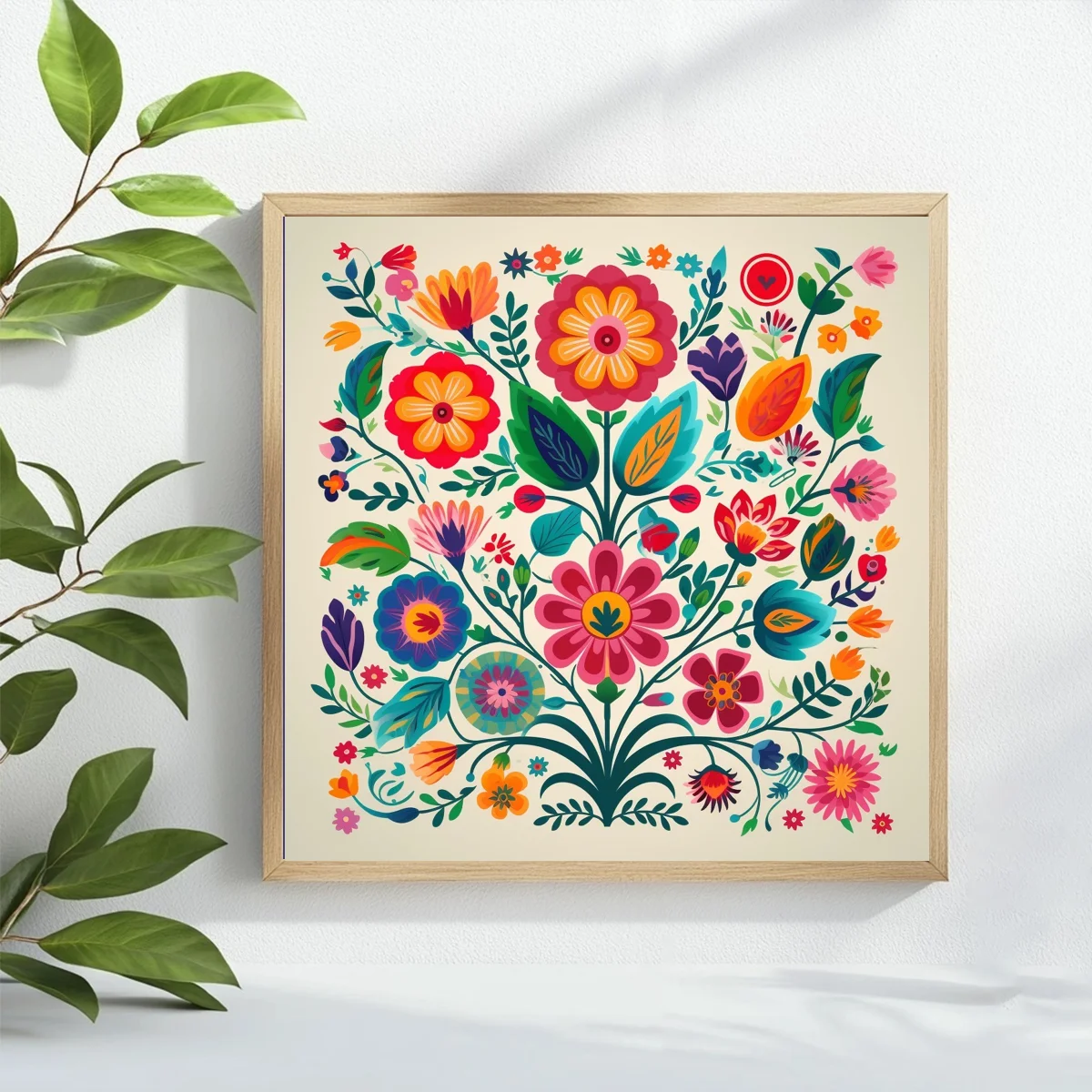 1pc Colorful Cross-Stitch Embroidery Set for Living Room, Bedroom, Home and Wall Decoration, 40x40cm
