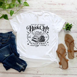 House of Wind Library Velaris T-Shirt Acotar Book Club Shirt SJM Throne of Glass Tshirt Night Court Tee Short Sleeve T-shirts