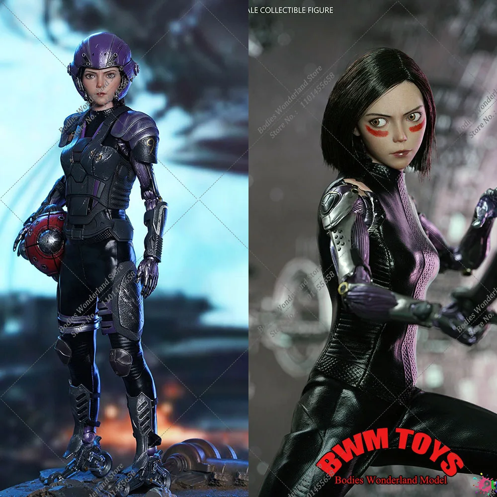 PLAY TOY P017 1/6 Scale Collectible Fighting Angel Alita 12'' Female Soldier Action Figure with Movable Eyes Model Toys