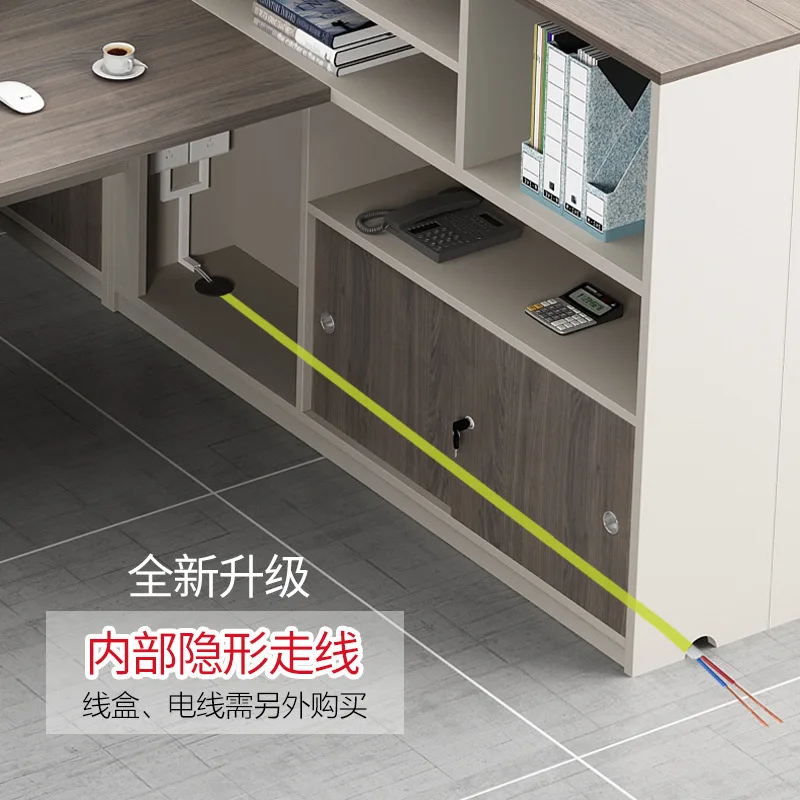Staff desk, staff desk, four-person 2/6-person office finance desk, double-person workstation screen table and chair combination