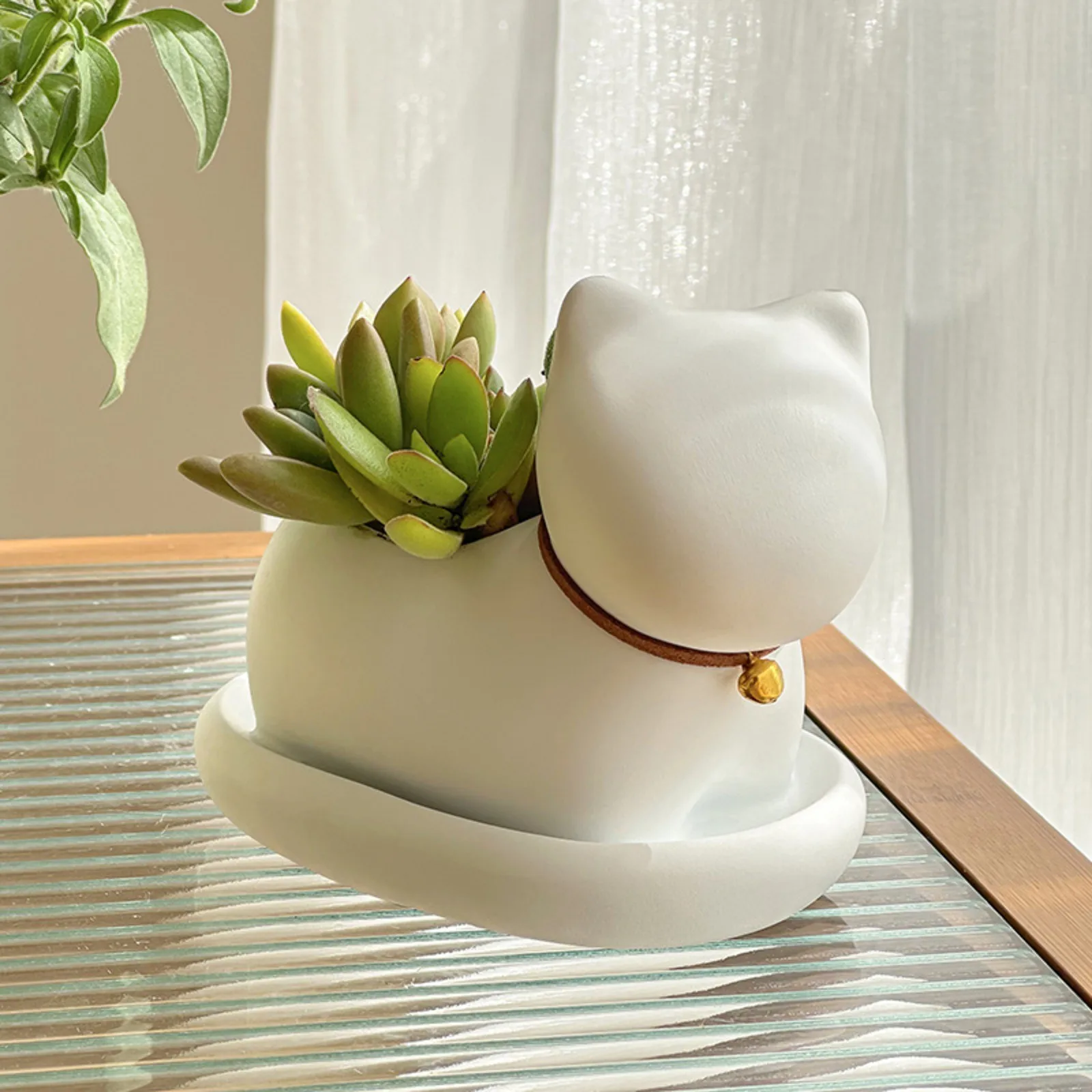 Flower Pot Cute Cat Succulent Plant Pots Vase Simulation Animal Cartoon Pots Planters For Indoor Plants Home Decoration