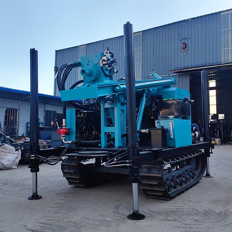 Customized Wheel-Type Diesel Hydraulic Well Drilling Rig 300M High Efficiency