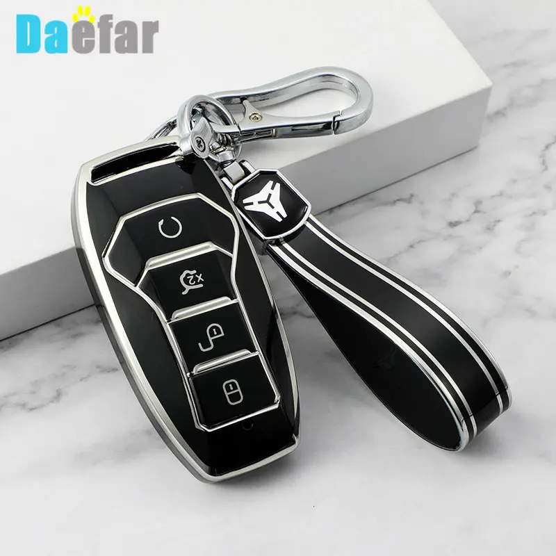 Funda de TPU para llave de coche para BYD Han Ev Tang Dm/Qin PLUS/Song Pro/MAX/Yuan Atto 3 Han EV Dolphin llavero de soporte de accesorios