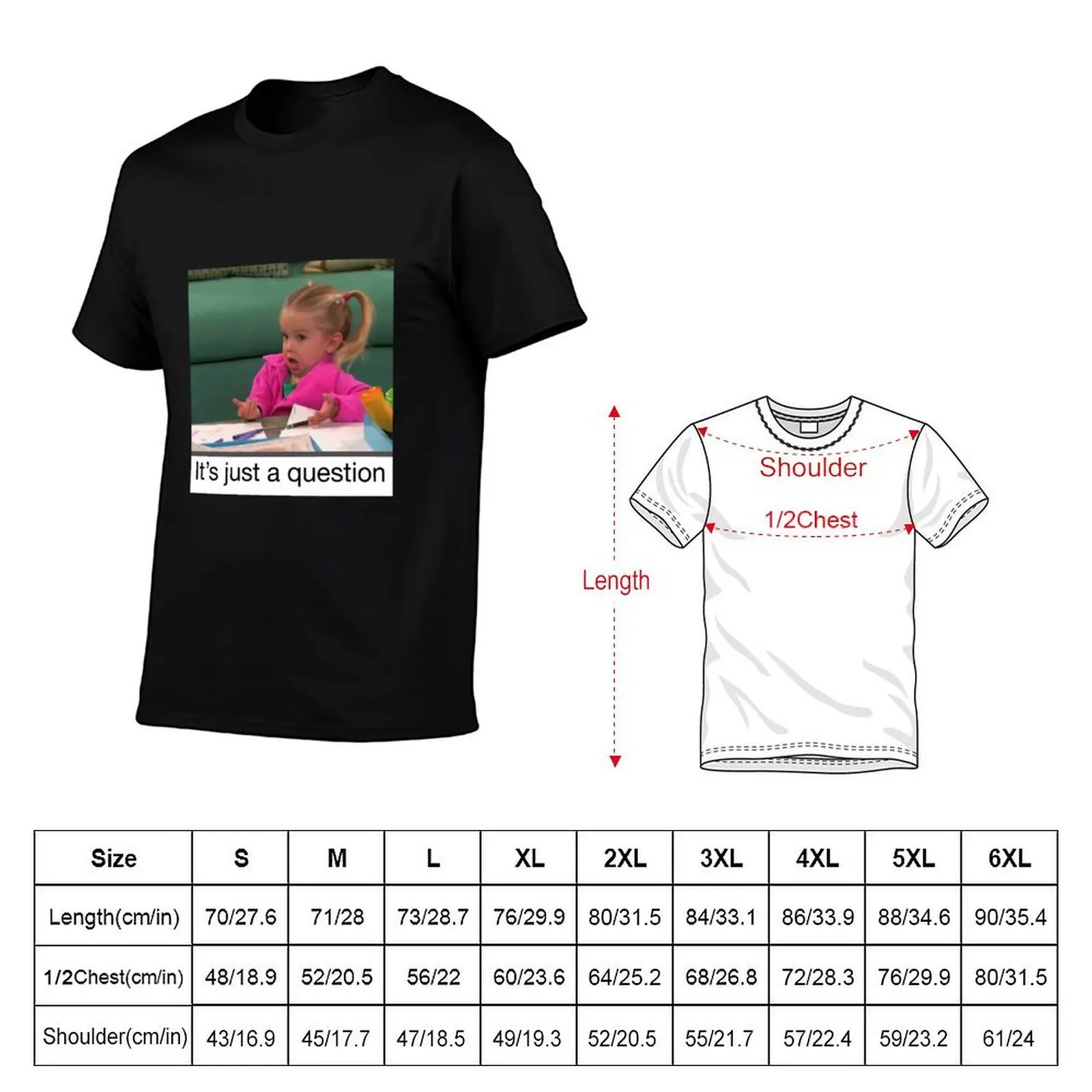 It's Just a Question T-Shirt sports fans cheap stuff shirts men