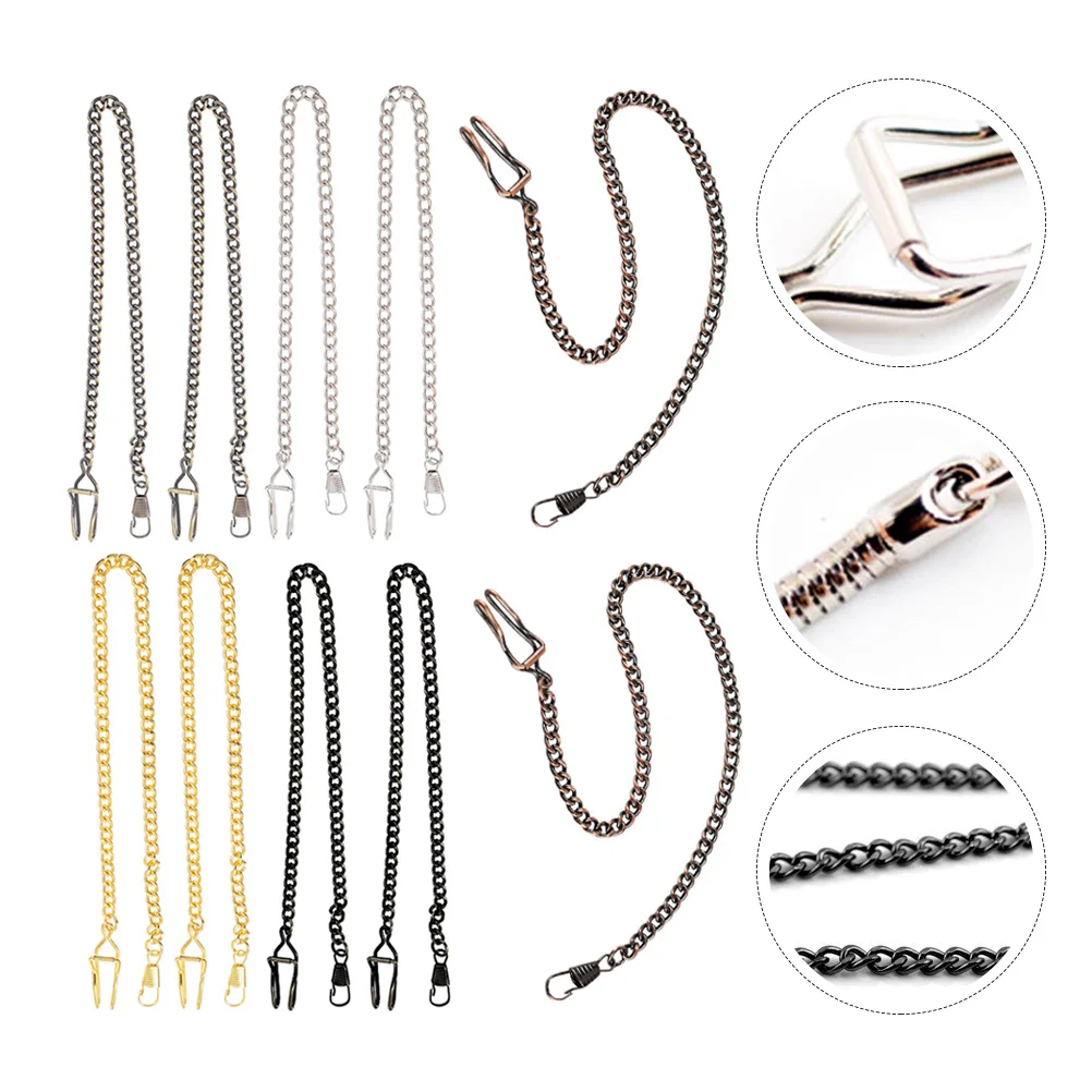 

10Pcs Retro Pocket Watch Chains Alloy Durable Sturdy Multi Purpose Fashion Accessory Pocket Watch Chains