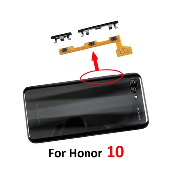 Telefon konut güç ses düğmesi için Huawei onur 10 yeni kapalı yukarı aşağı harici anahtar Flex kablo bölüm siyah mavi yeşil