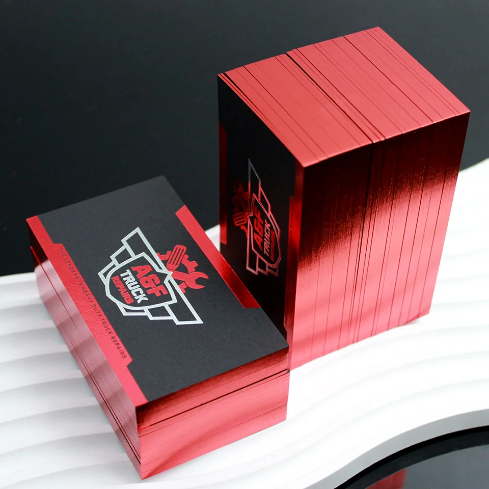 Custom High End Full Color Edge /black size Printing Thick Business Cards  Custom Full Color Edge business card