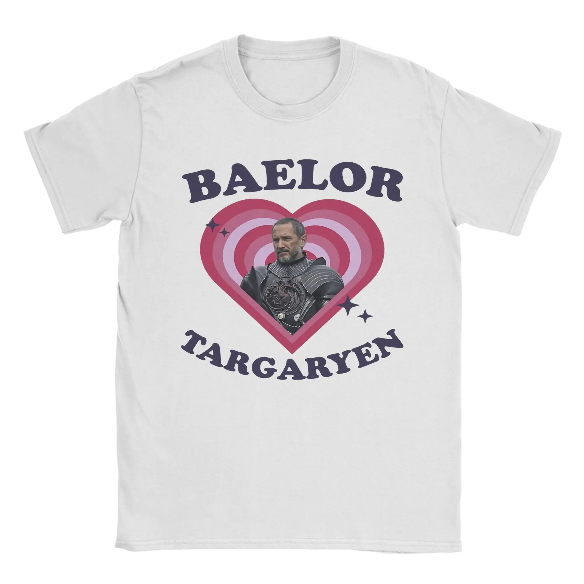 Мужские футболки с принтом Белор Таргариня в стиле ретро, 100% хлопок, модные топы с коротким рукавом и круглым вырезом, футболки больших размеров