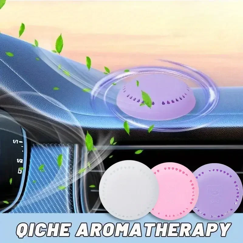 Round Solid Air Fresheners Toilet Aromatherapy Lasting Deodorization Solid Air Freshener for Bedroom Wardrobe Car Household