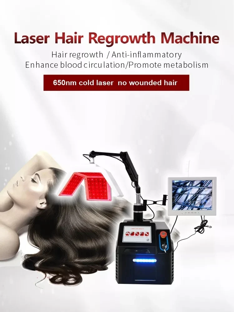 650nm red light therapy for Hair and Scalp Repair with comb 5 in 1 anti hair loss