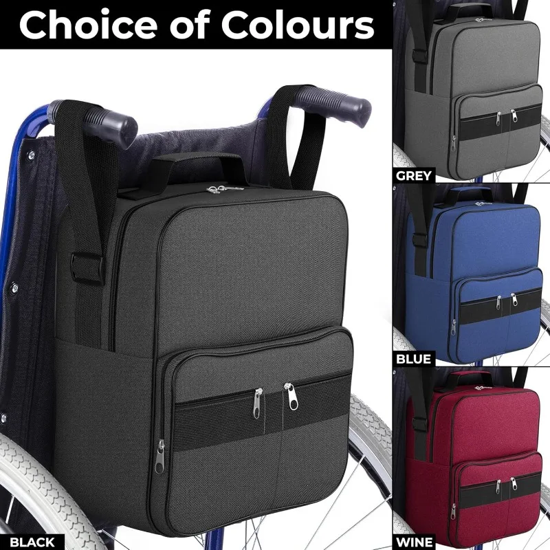 Black Out Wheelchair Storage Bag Hot Luxury  Bag Portable Large-capacity Storage Hanging Bag