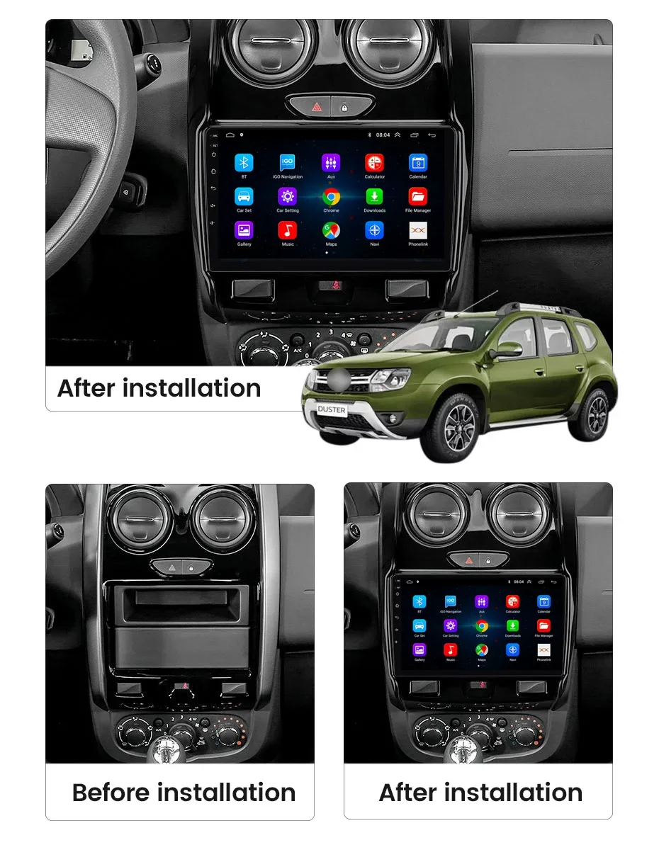 2din Android 13 Auto Car Radio Multimedia for Renault Duster 2015-2020 LADA Largus 2021 2 din Stereo Carplay 4G GPS