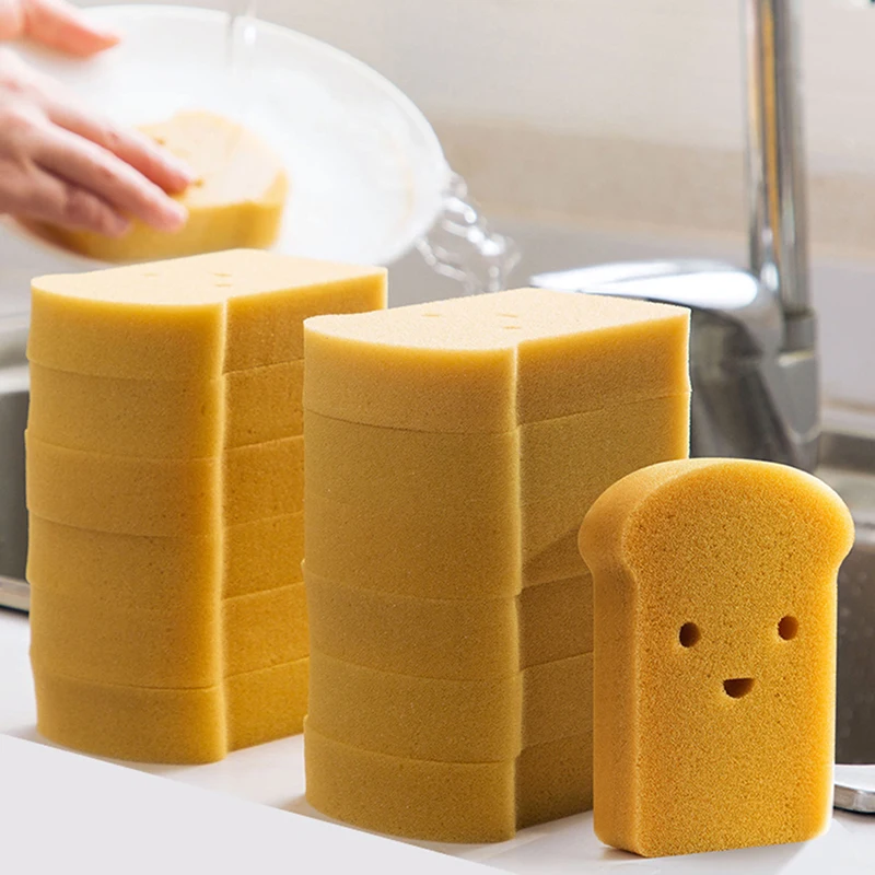 12PCS/Lot Non-Scratch Sponges Rich Foaming Cleaning Sponges for Kitchen Utensils Bathroom Furniture Leather Car & Steel