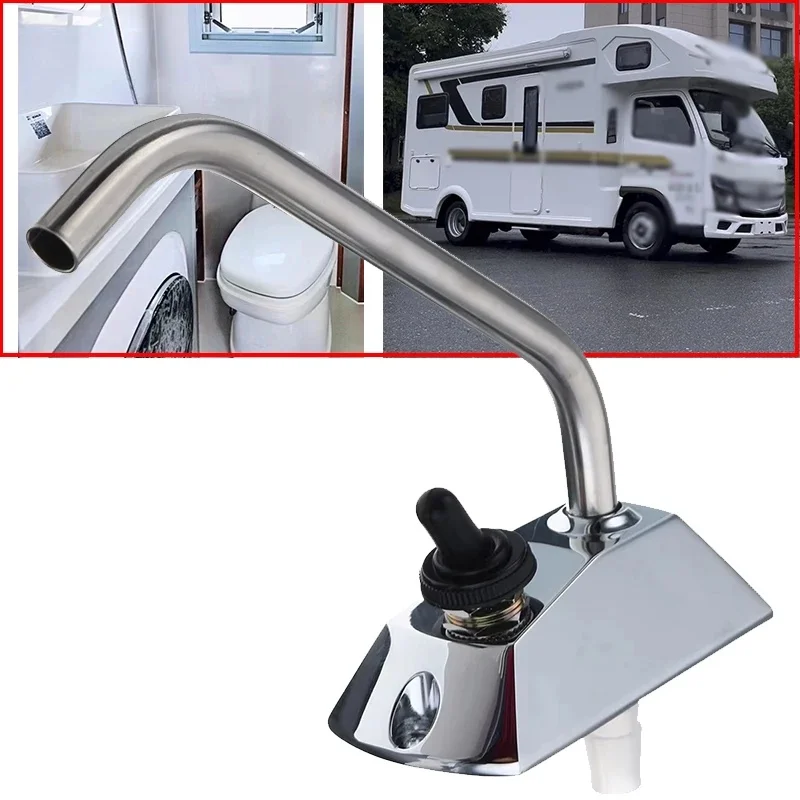 RVs Marine Kitchen Sink WaterTap Stainless Steel 12V 360 Degree Rotation Faucet Tap For RV Camper Caravan Accessories