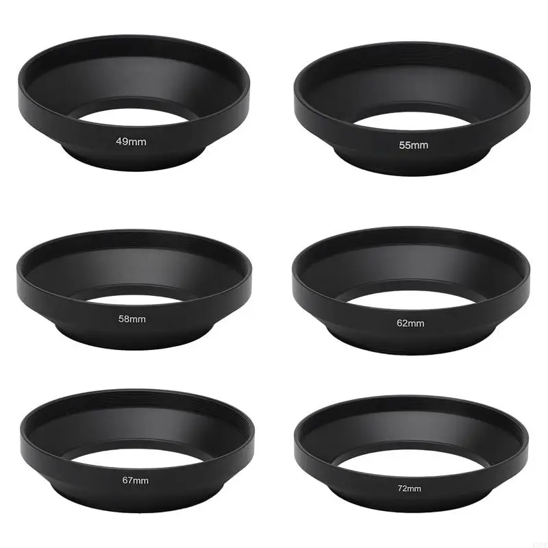 Metal Lens Hood Wide-Angle 39mm 40.5mm 43mm 46mm 49mm 52mm 55mm 58mm 62mm 72mm 77mm 82mm Lens Hood