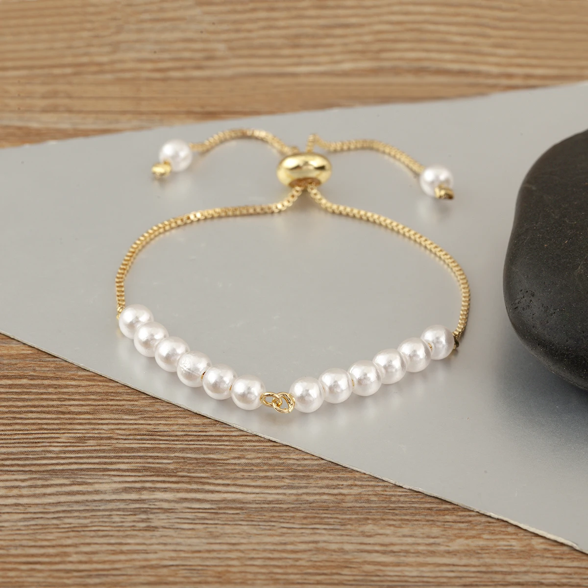 

AIBEF 3 шт./лот, аксессуар, разъем, браслет «сделай сам», жемчужные бусины, регулируемые украшения ручной работы для женщин и девочек, модный браслет-цепочка