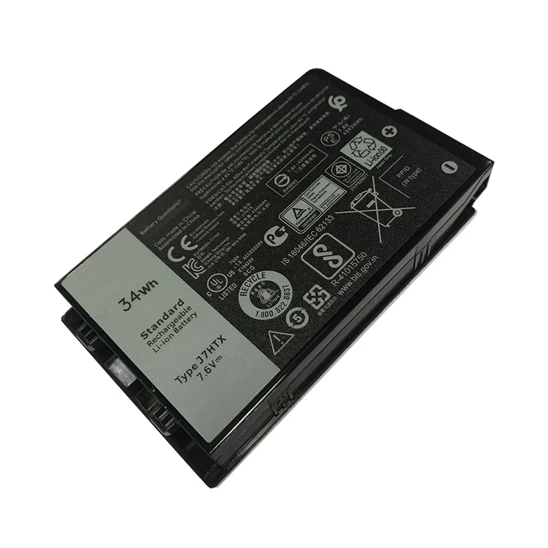 

J7HTX Laptop Battery for Dell Latitude 12 7212 7202 7220 Rugged Extreme Tablet 12" Series FH8RW 7XNTR J82G5 7.6V 34Wh/4342mAh