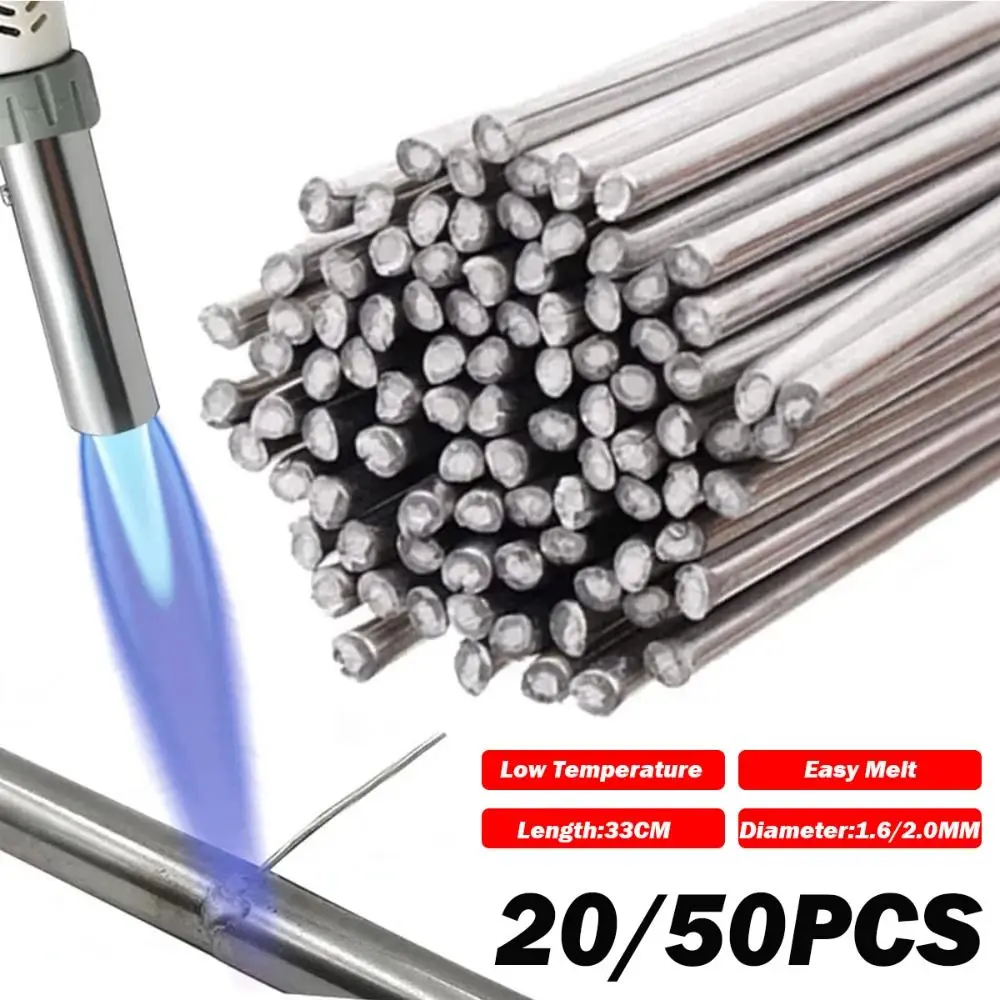 

New 1.6/2.0mm Aluminum Welding Rods Easy Melt Low Temperature Flux Core 33CM Welding Wire Filler Rod