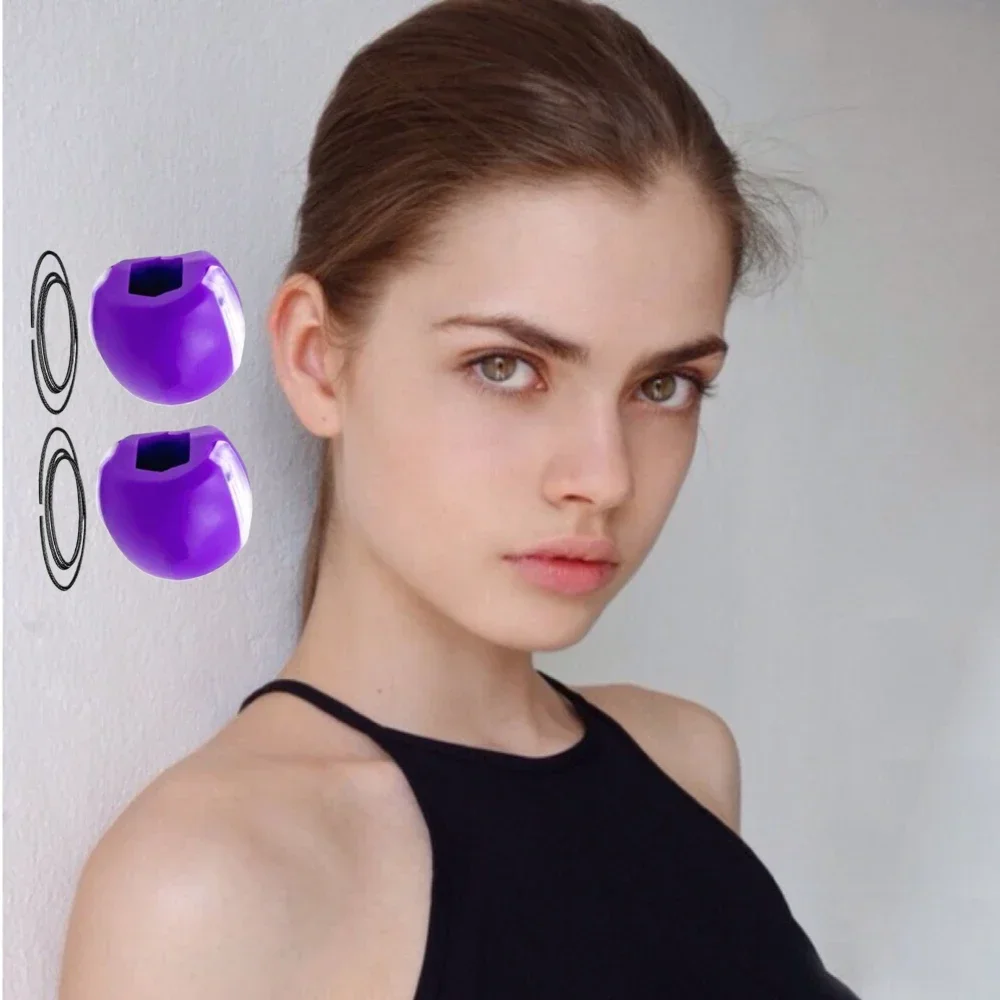 Jaw Muscle Trainer Face Jawline Exercise Device Neck Training Ball Fitness Tool for Men Women Bodybuilding Shaping Plasticity