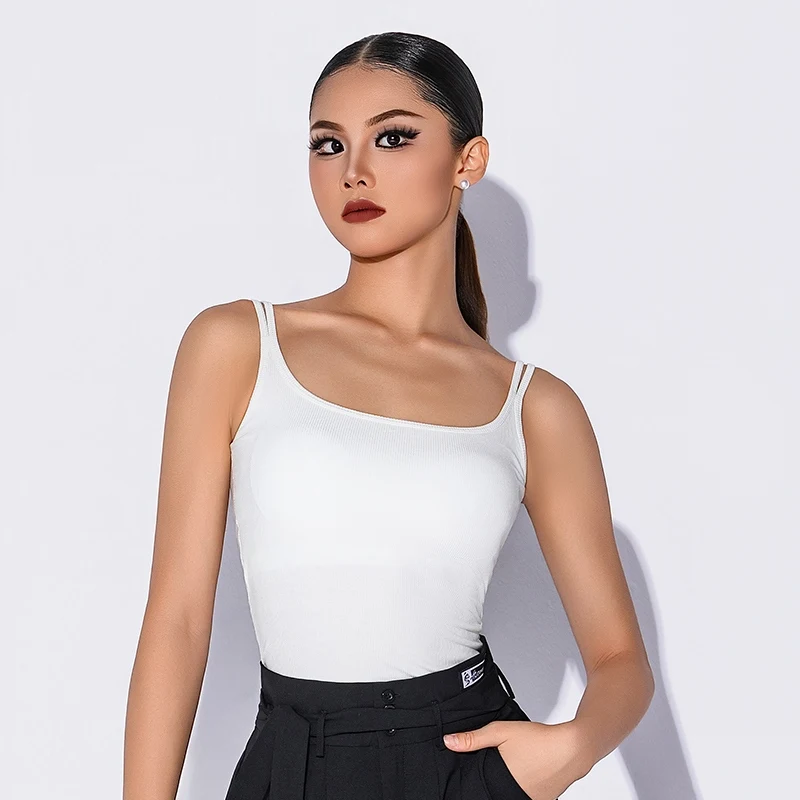 Nowa sukienka do tańca latynoamerykańskiego dla kobiet, kamizelka, spodnie, spódnica z rozcięciem, damskie ubrania do tańca latynoamerykańskiego, odzież treningowa, kostiumy do ćwiczeń DN21569