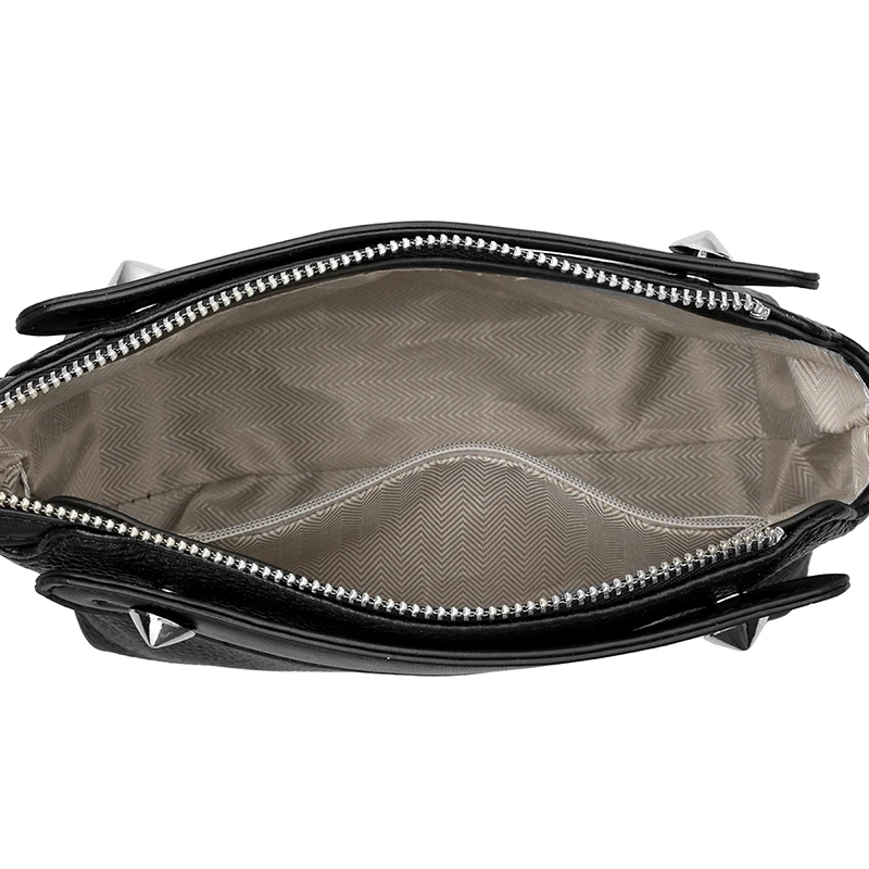 حقيبة كتف فاخرة من الجلد الطبيعي للنساء، محفظة كروس أنيقة ذات سعة كبيرة، حقيبة يد عصرية بسيطة من جلد العجل الناعم