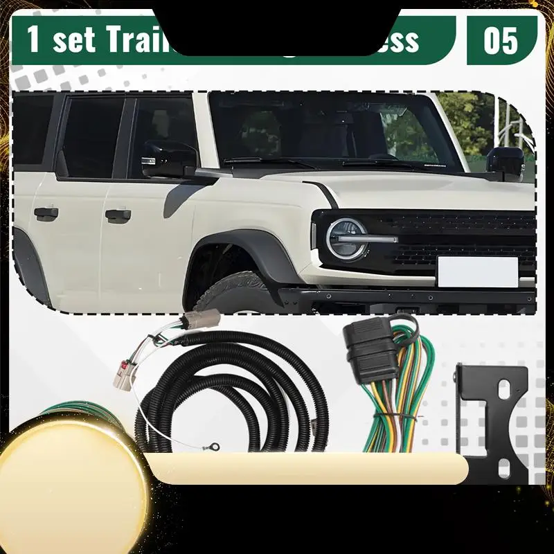 

Trailer Wiring Harness Trailer Wiring Harness For Bronco 58992 Car Parts Tractor RV Wiring Harness-A74F