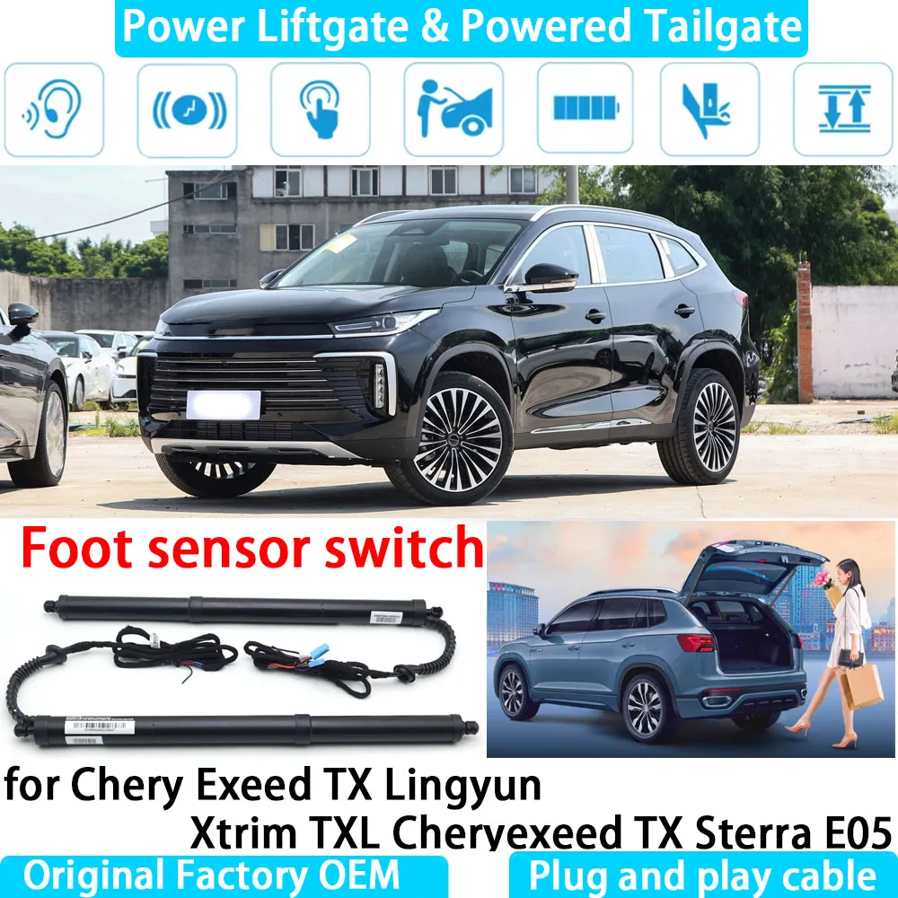 

for Chery Exeed TX Lingyun Xtrim TXL Cheryexeed TX Sterra E05 Automatic Electric Power Liftgate Powered Tailgate Strut Tail Gate