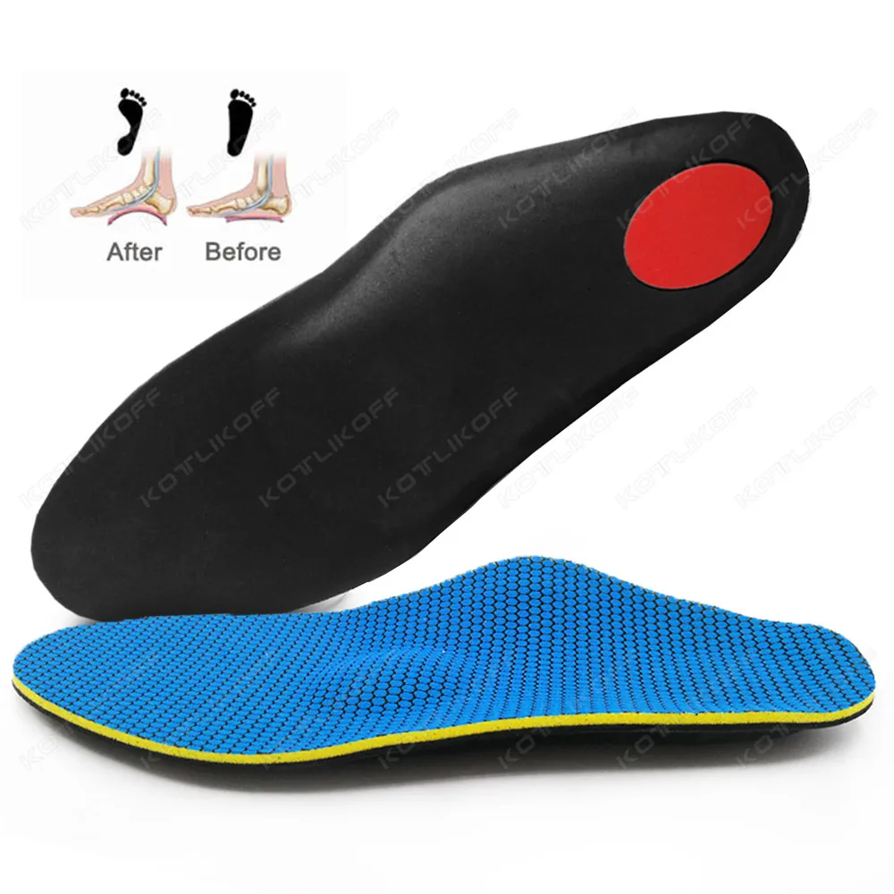 Orthopedic Insoles Flat Feet Template Arch Support Men Women Plantar Fasciitis Heel Pain Orthotics Insoles Sneakers Shoe Inserts