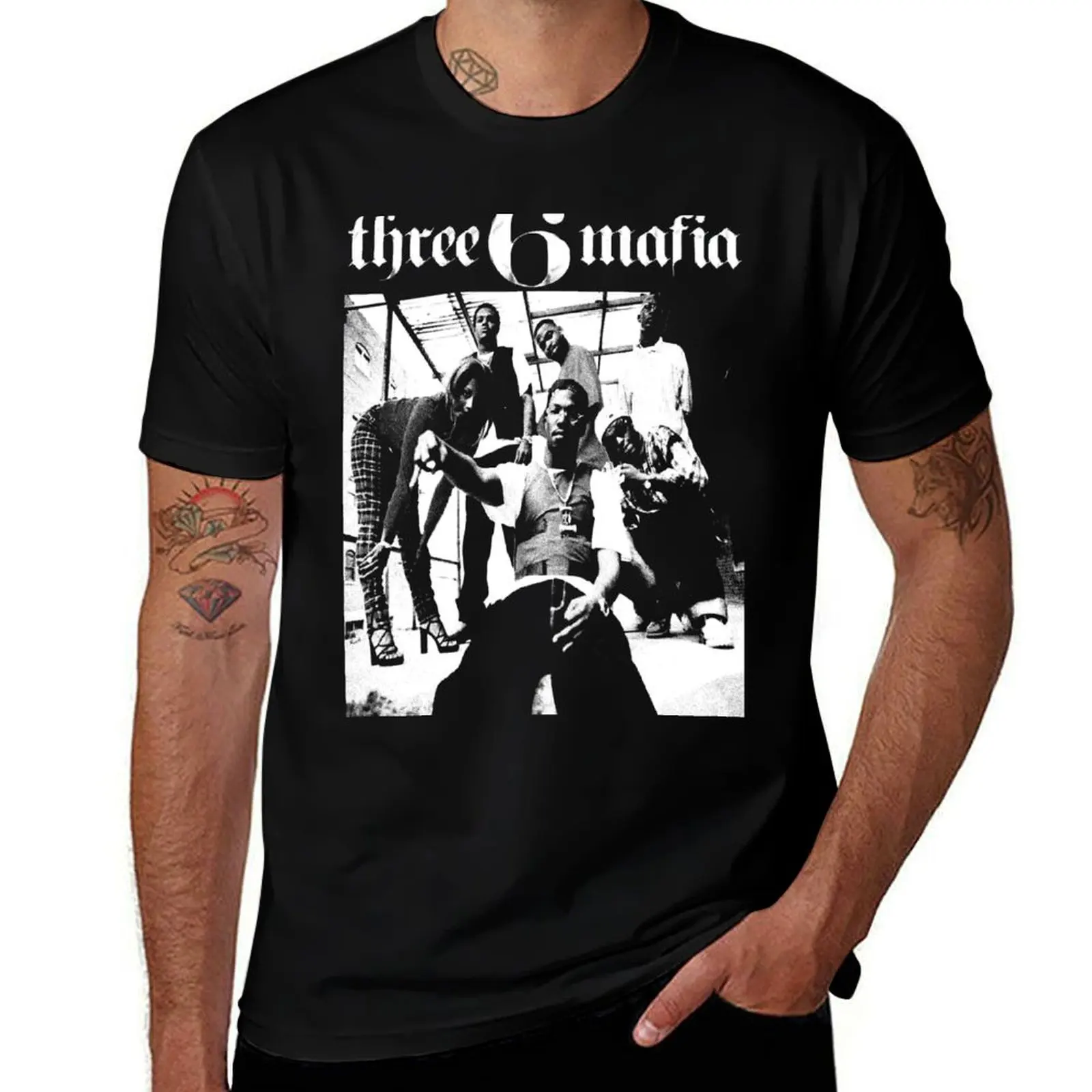 Three six mafia T-Shirt man t shirts for men T-Shirt