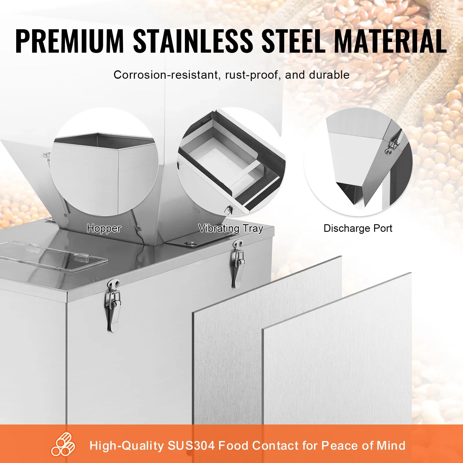 SucceBuy 20-3000g/20-5000g Machine de remplissage  particules avec pédale pied remplisseur
