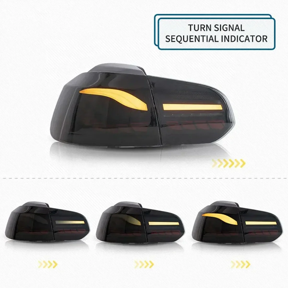 

TYPY New LED Tail Lamp Upgrade Modified For VW Golf 6 MK6 R20 Taillight 2008-2014 Dynamic Signal Tail Lamp Auto Accessories