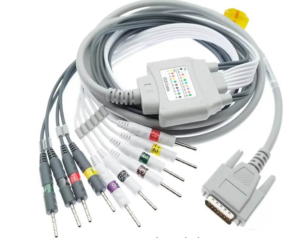 15 pin ECG machine lead wire suitable for Mindray Heart Clearing Instrument