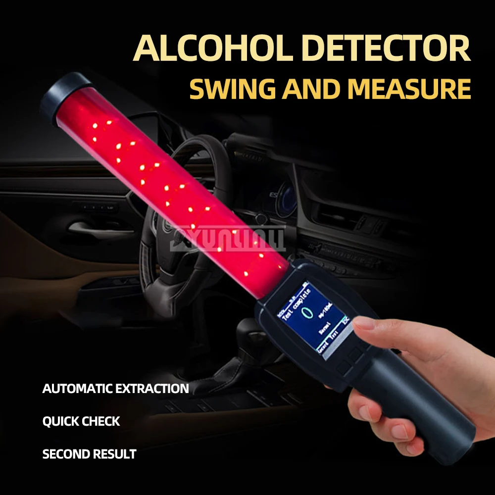 Alcohol detector blowing type non-contact drunk driving tester drunk driving inspection high precision special alcohol tester