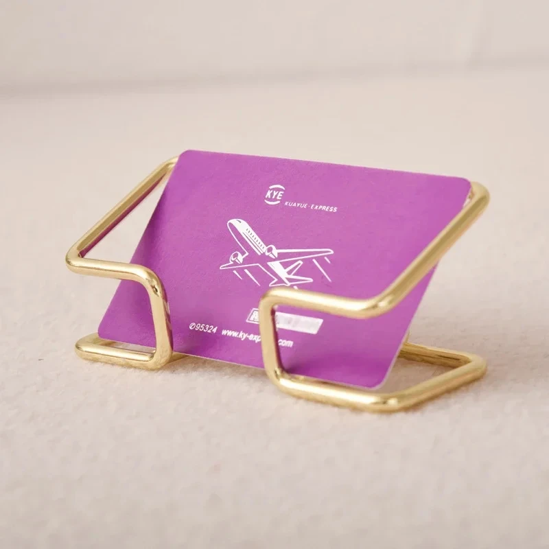 1PCS Business Card Holder Desk Bracket Office Gift Display Cards Organizer Stylish Business Card Holder for Desktop