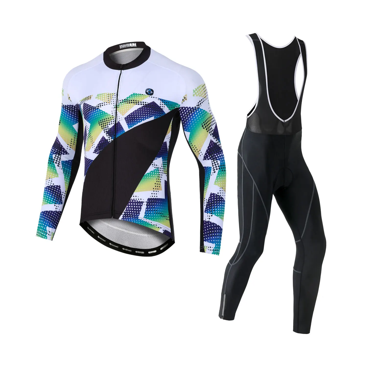 

Cycling Jersey Set Man Summer Long Bike Men Bib Automn Maillot Cyclisme Clothing Pants Equipment Sleeve Bicycle Sleve Men's Wear